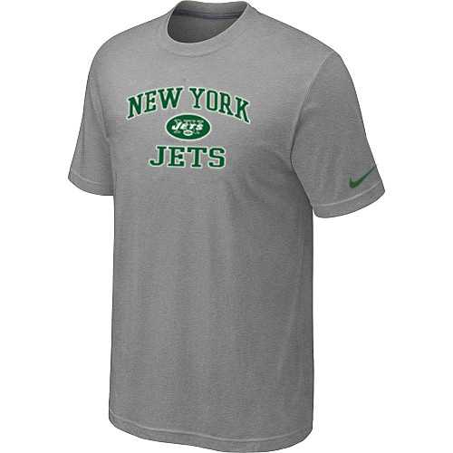 Men's New York Jets Team Logo Gray Nike Short Sleeve T-Shirt FengYun,We sell and wholesale Men's New York Jets Team Logo Gray Nike Short Sleeve T-Shirt FengYun on line form chian!